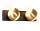 Спот Ambrella light Wall 16 FW575/2 SBK/GD черный песок/золото G9 max 40W 260*70*85. 