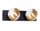 Спот Ambrella light Wall 16 FW575/2 SBK/GD черный песок/золото G9 max 40W 260*70*85. 