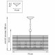 Подвесная люстра Lightstar Zeta 728083. 