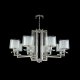 Подвесная люстра Crystal Lux Nicolas SP-PL8 Nickel/White. 