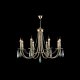 Подвесная люстра Crystal Lux Victoria SP8 Gold/Amber. 