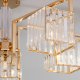 Потолочная люстра Eurosvet April 10126/5 золото/прозрачный хрусталь Strotskis Smart. 