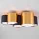 Потолочная люстра TK Lighting Mona 3447 Mona Black/Gold. 
