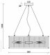Подвесная люстра Freya Savoy FR5053PL-08N. 