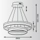 Подвесная светодиодная люстра Zumaline Circle L-CD-01. 