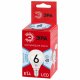 Лампа светодиодная ЭРА E14 6W 4000K матовая LED P45-6W-840-E14 R Б0052443. 