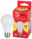 Лампа светодиодная ЭРА E27 10W 2700K матовая LED A60-10W-827-E27 R Б0049634. 