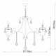 Подвесная люстра DeMarkt City Свеча 683014105. 