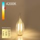 Лампа светодиодная филаментная диммируемая Elektrostandard E14 5W 4200K прозрачная 4690389173929. 