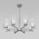 Подвесная люстра Eurosvet Arganie 60133/8 серебро. 