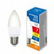 Лампа светодиодная Volpe E27 7W 3000K матовая LED-C37-7W/3000K/E27/FR/SLS UL-00008790. 