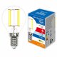 Лампа светодиодная филаментная Volpe E14 6W 4000K прозрачная LED-G45-6W/4000K/E14/CL/SLF UL-00008317. 