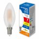 Лампа светодиодная филаментная Volpe E14 7W 3000K матовая LED-C35-7W/3000K/E14/FR/SLF UL-00008330. 