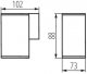 Фасадный светильник Kanlux GORI EL 135 D 29000. 