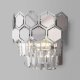 Настенный светильник Eurosvet Ariana 10124/2 хром/прозрачный хрусталь Strotskis. 