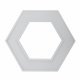 Подвесной светодиодный светильник Geometria ЭРА Hexagon SPO-124-W-40K-051 51Вт 4000К белый Б0050556. 