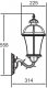 Настенный фонарь уличный Oasis_Light ROMA L 95201L/15 W. 