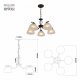 Подвесная люстра Rivoli Jackeline 9141-305 Б0054758. 