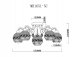 Потолочная люстра MyFar Frank MR1651-5C. 