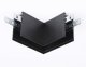 Коннектор L-образный для накладного шинопровода Ambrella light Track System Magnetic GL3372. 