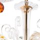 Подвесная люстра Crystal Lux Catarina SP6 V2 Gold/Transparent-Cognac. 