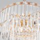 Подвесная люстра Eurosvet Elegante 10130/10 золото/прозрачный хрусталь Strotskis. 
