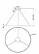 Подвесной светодиодный светильник Maytoni Rim MOD058PL-L65BS3K. 