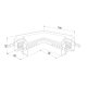 Коннектор угловой для шинопровода Elektrostandard Slim Magnetic 85124/00 a062151. 
