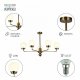 Потолочная люстра Rivoli Gayle 5100-305. 
