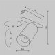 Трековый светильник Maytoni Technical Focus LED Radity TR103-1-12W3K-M-W. 