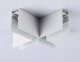 Коннектор X-образный для накладного шинопровода Ambrella light Track System Magnetic GL3375. 