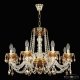 Подвесная люстра Bohemia Ivele Crystal 5402 5402/8/240 G Amber/M-1F K721. 
