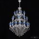 Подвесная люстра Bohemia Ivele Crystal AL7801 AL78101/16+8+8/300/3d B WMN P Aquamarine/M-1F. 