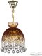 Подвесной светильник Bohemia Ivele Crystal 5478 5478/22 G Amber/M-1G Balls. 