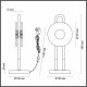 Интерьерная настольная лампа Odeon Light Magnet 5407/12TL. 