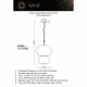 Подвесной светильник Aployt Adeli APL.646.06.20. 