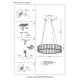 Подвесной светодиодный светильник Crystal Lux Musika SP70W Led Chrome. 