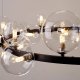Подвесная люстра DeLight Collection Art Deco Bubble 771120 (KM1294P-15 black/clear). 