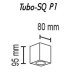 Накладной светильник TopDecor Tubo8 SQ Tubo8 SQ P1 23. 