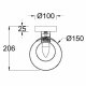 Настенно-потолочный светильник Basic form MOD521WL-01G1. 