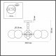 Потолочная люстра Lumion Sunday 6525/5C. 