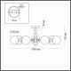 Потолочная люстра Lumion Sunday 6526/7C. 