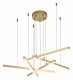Подвесная люстра Indigo Paralleli 14017/5P Gold. 
