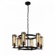 Подвесная люстра IMEX Temple MD.20541-6-P-BK+AB. 