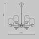 Потолочная люстра Freya Sharlot FR1012PL-06BS. 