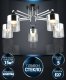 Потолочная люстра Seven Fires Vizer WD3618/5C-BK-CR-CL. 
