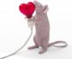 Интерьерная настольная лампа Seletti Mouse Lamp 15220SV. 