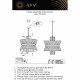 Подвесной светильник Aployt Virzhiniya APL.781.13.12. 