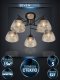 Потолочная люстра Seven Fires Aislin SF3375/5C-BK-WD-AM. 