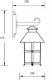 Настенный фонарь уличный Oasis Light CAIOR 1 81502 Bl. 
